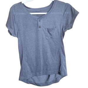 Patagonia Womens Capilene Top Cool Trail Bike Henley Style #24440 Blue